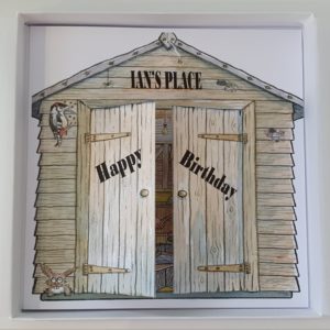 Personalised Garden Shed DIY Birthday Card Any Person Or Age (SKU89)