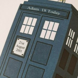Personalised Dr Who Birthday Card Any Relation (SKU85)