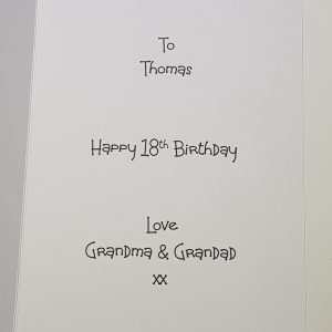 Personalised 18th Vodka Birthday Card Any Relation, Tipple Or Age (SKU234)
