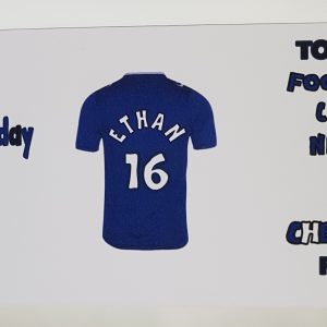 Personalised Football Birthday Card Nephew Any Relation, Sport, Team Or Colour (SKU204)