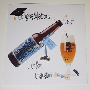 Personalised Graduation Card/Gift Wallet Any Person Or Occasion (SKU193)