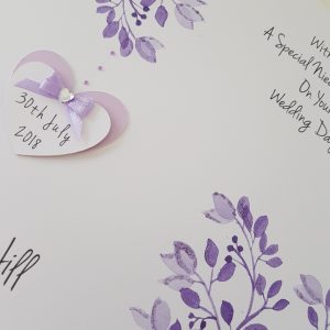 Personalised Wedding Day Card Niece & Husband Any Couple, Occasion Or Colour (SKU189)