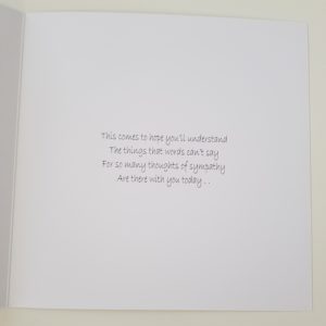 Personalised Sympathy Card On The Loss of Your Grandfather Any Relative Or Colour (SKU146)