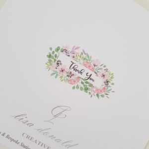 Personalised Thank You Cards Any Person, Occasion, Wording Or Colour (SKU127)
