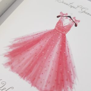 Personalised Grand Daughter Prom Card Any Relation Or Dress Colour (SKU136)