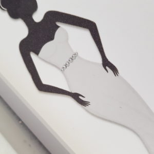 Personalised Silhouette Prom Card Daughter Any Relation, Skin Tone Or Dress Colour (SKU132)