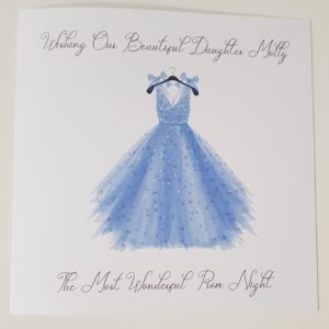 Personalised Daughter Prom Card Any Relation Or Dress Colour (SKU138)