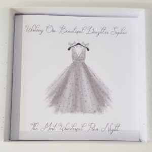 Personalised Daughter Prom Card Any Relation Or Dress Colour (SKU137)