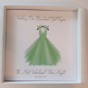 Personalised Grand Daughter Prom Card Any Relation Or Dress Colour (SKU108)