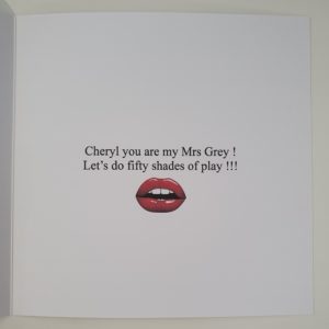 Personalised Sexy Lips Valentines Card (SKU64)