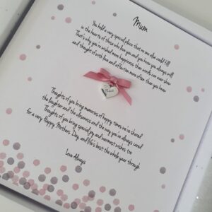 Personalised Floral Design Wonderful Mothers Day Card Like A Mum To Me Step Mum Mam Mother Mummy (SKU58)