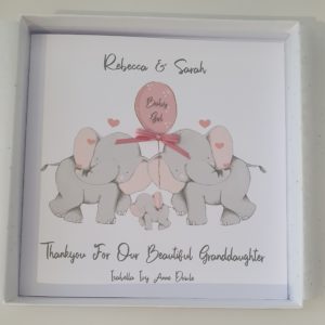 Personalised Same Sex Female Couple 2 Mummies Thank You For Our New Granddaughter (SKU39)