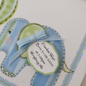 Personalised New Baby Card On The Arrival Of Your Baby Boy Any Relation (SKU386)