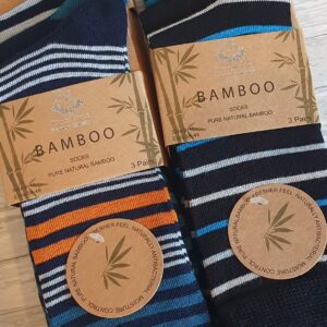 Natural Bamboo Socks Pack Of 3 From The Pierre Rochet Premium Collection Birthday Christmas Gifts Dad Husband Grandad Brother Son (SKU1110)