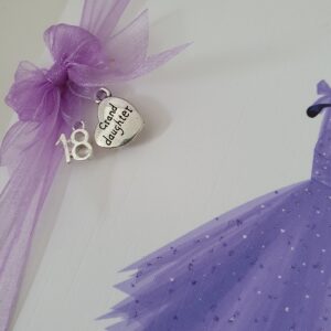 Personalised 18th Birthday Card Granddaughter Any Person Age Or Dress Colour (SKU558)