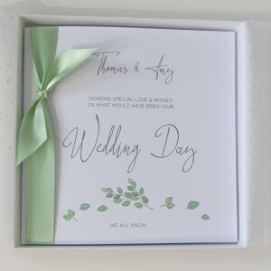 Personalised Wedding Card – Postponed Wedding – On What Would Have Been Your Wedding Day – Any Couple LGBT / Colour (SKU477)