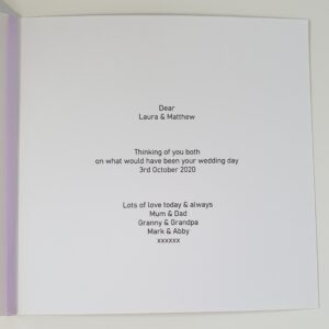 Personalised Wedding Card – Postponed Wedding – On What Would Have Been Your Wedding Day – Any Couple / Colour (SKU478)