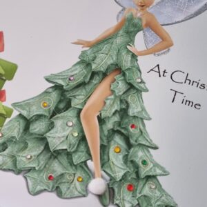 Personalised Tinkerbell Christmas Card Special Granddaughter Any Relation (SKU464)