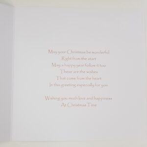 Personalised Christmas Card Beautiful Daughter Any Relation or Couple (SKU504)