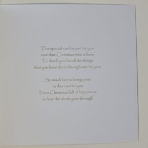 Personalised Contemporary Christmas Card Sister & Brother In Law Any Relation Or Couple (SKU1117)