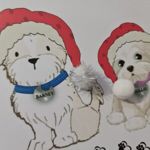 Personalised Christmas Card From The Dog To The Dog Groomer Or To The Dog Sitter Dog Walker Any Breed (SKU1145)