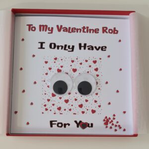 Personalised Cute Valentine’s Day Card I Only Have Eyes For You Girlfriend Boyfriend Fiance Fiancee Wife Husband Partner (SKU1199)