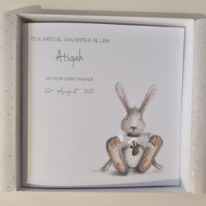 Personalised Baby Shower Card For The Mum To Be Maternity Leave Card New Baby Twins Triplets Boy Girl – Add A Gift & Wrapping Too (SKU1312)