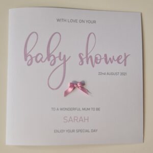 Personalised Baby Shower Card For The Mum To Be Maternity Leave Card New Baby Twins Triplets Boy Girl (SKU1313)