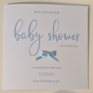 Personalised Baby Shower Card For The Mum To Be Maternity Leave Card New Baby Twins Triplets Boy Girl (SKU1314)