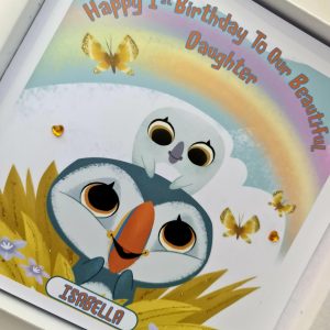 Personalised Birthday Card Any Relation Age Granddaughter Grandson Son Daughter Nephew Niece 1st 2nd 3rd 4th 5th Children Baby TV (SKU1349)