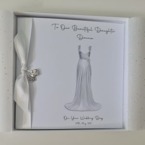 To Our Daughter On Your Wedding Day Personalised Card – Can Be Made To My Bride On Our Wedding Day, Other Dresses Available (SKU1289)