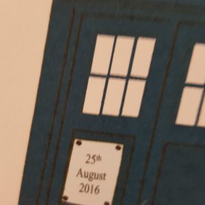 Personalised Dr Who Anniversary Card Wife Peter Capaldi (SKU366)