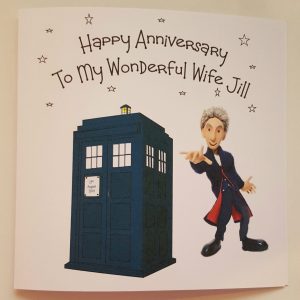 Personalised Dr Who Anniversary Card Wife Peter Capaldi (SKU366)