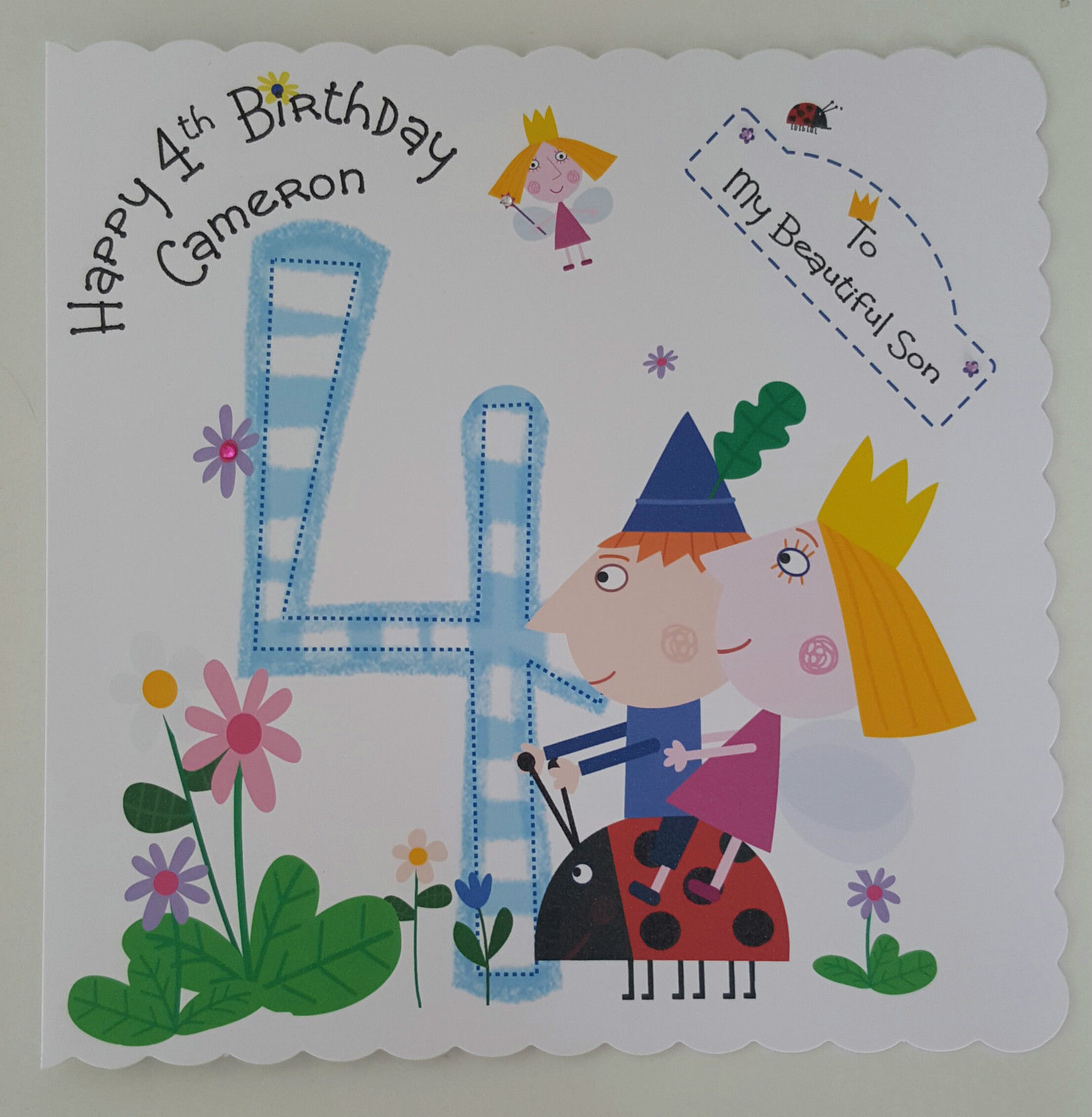 Ben and Holly Personalised Birthday Card Daughter Son Boy Girl