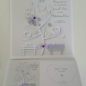 Personalised Lilac Wedding Day Card LGBT Any Couple Or Colour (SKU287)