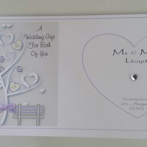 Personalised Lilac Wedding Day Card LGBT Any Couple Or Colour (SKU287)