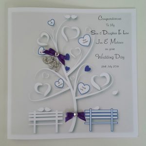 Personalised Wedding Card Son Daughter In Law Any couple, Occasion or Colour (SKU281)