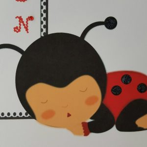 Personalised 1st Birthday Card Ladybird Granddaughter Any Relation Or Age (SKU405)