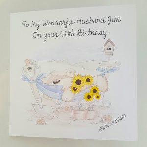 Personalised 60th Birthday Card Husband Any Relation Or Age (SKU805)