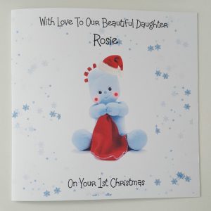 Personalised In The Night Garden Iggle Piggle 1st Christmas Card Daughter Any Relation (SKU473)